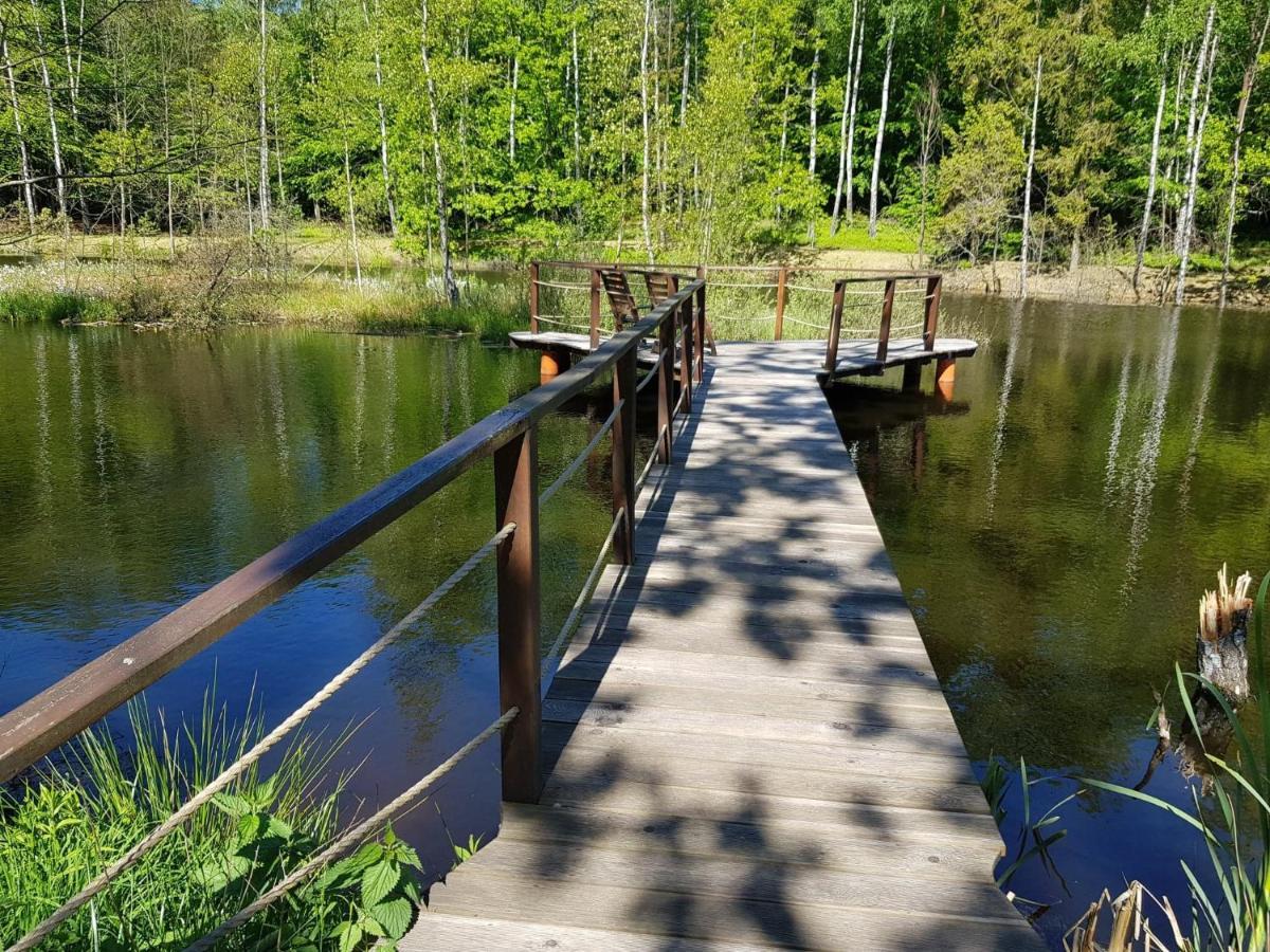 Osada Skoczkowo Komfortowe Domki Z Jacuzzi Nad Jeziorem- Sauna- Balia- Prywatny Staw Wedkarski Podiazy Extérieur photo