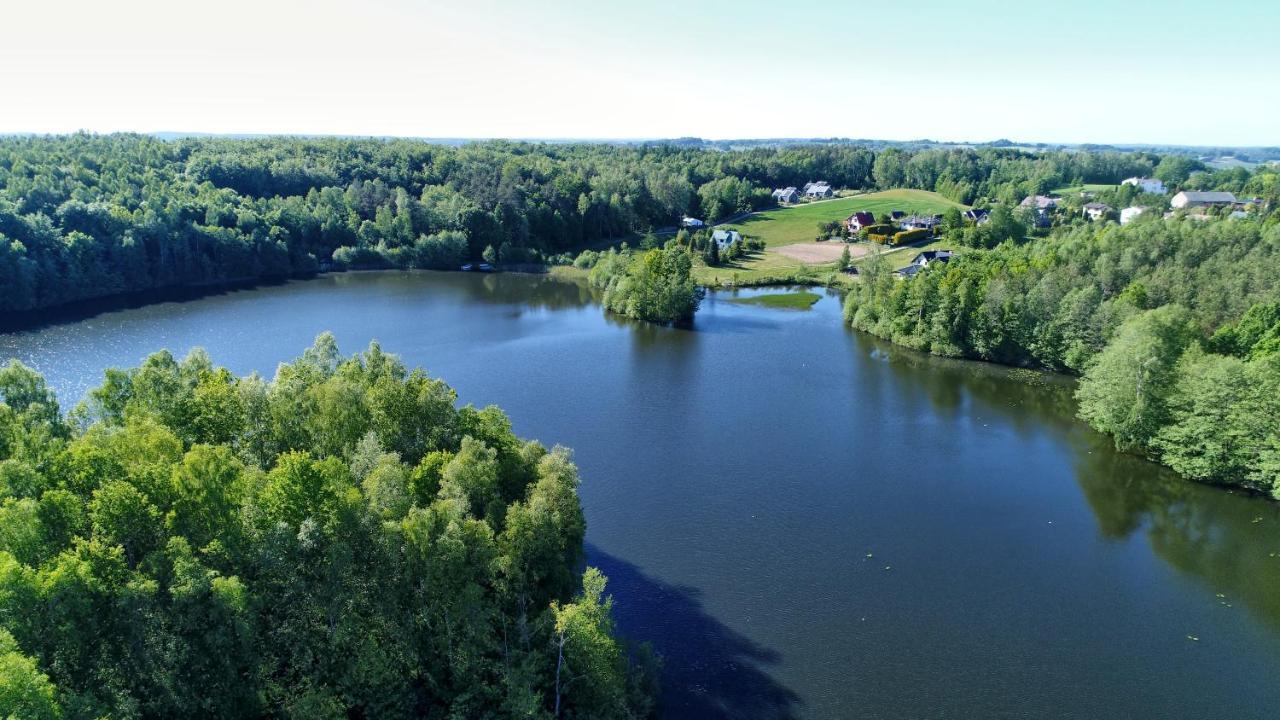 Osada Skoczkowo Komfortowe Domki Z Jacuzzi Nad Jeziorem- Sauna- Balia- Prywatny Staw Wedkarski Podiazy Extérieur photo