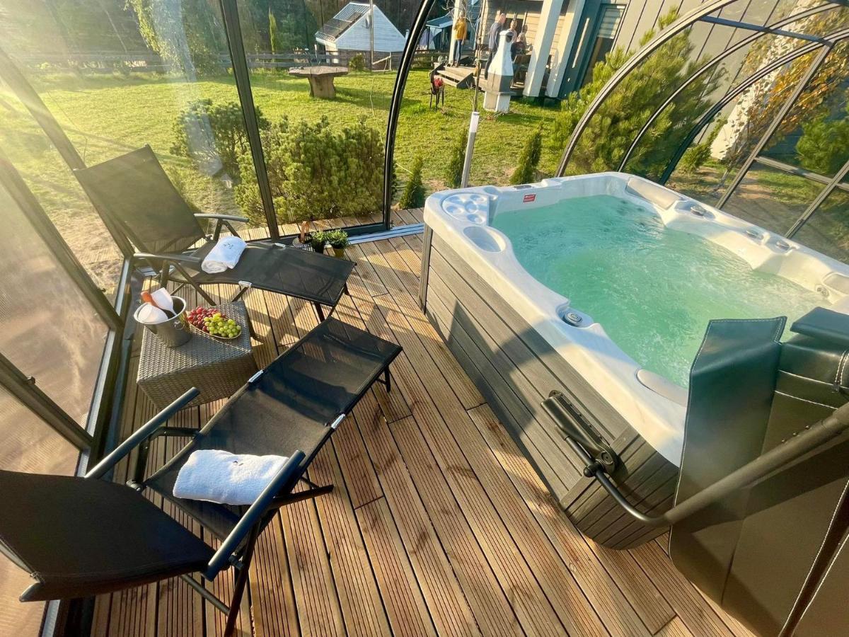 Osada Skoczkowo Komfortowe Domki Z Jacuzzi Nad Jeziorem- Sauna- Balia- Prywatny Staw Wedkarski Podiazy Extérieur photo