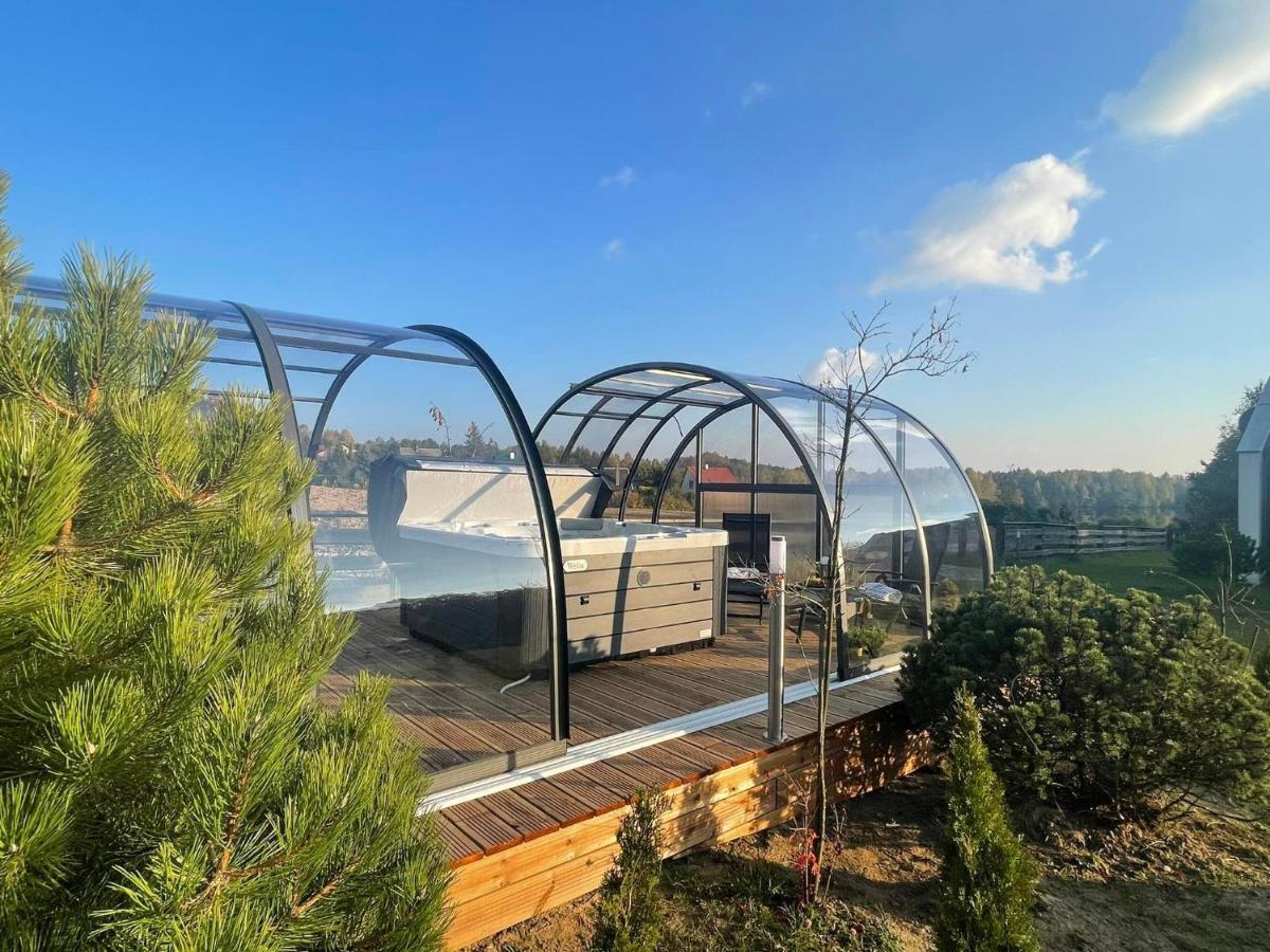 Osada Skoczkowo Komfortowe Domki Z Jacuzzi Nad Jeziorem- Sauna- Balia- Prywatny Staw Wedkarski Podiazy Extérieur photo